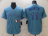 Men's Toronto Blue Jays #11 Bo Bichette Light Blue Stitched MLB Cool Base Nike Jersey,baseball caps,new era cap wholesale,wholesale hats
